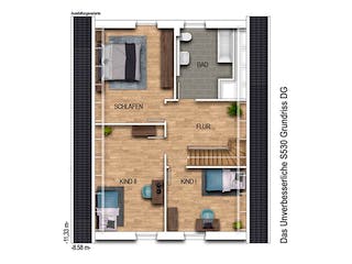 Massivhaus Das Unverbesserliche S530 von Heinz von Heiden Zentrale Schlüsselfertig ab 235197.3€, Grundriss 2