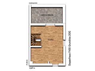Massivhaus Doppelhaus F455 von Heinz von Heiden Zentrale Schlüsselfertig ab 349229.7€, Cubushaus Grundriss 3