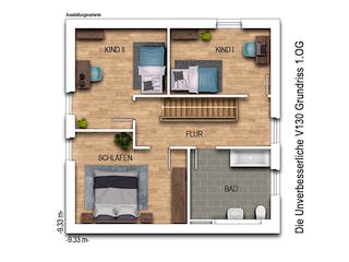 Massivhaus Die Unverbesserliche V130 von Heinz von Heiden Zentrale Schlüsselfertig ab 243053.9€, Stadtvilla Grundriss 2