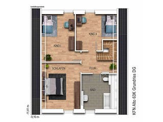 Massivhaus Alto 63K von Heinz von Heiden Zentrale Schlüsselfertig ab 347151.1€, Satteldach-Klassiker Grundriss 2