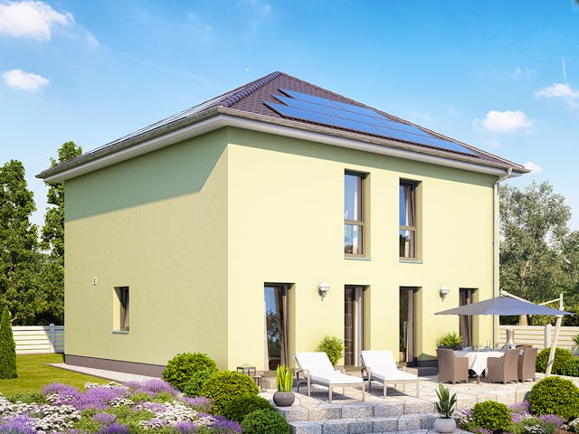 Massivhaus Arcus 15K von Heinz von Heiden Zentrale Schlüsselfertig ab 384171€, Stadtvilla Außenansicht 1 Massivhaus Arcus 15K von Heinz von Heiden Zentrale Schlüsselfertig ab 384171€, Stadtvilla Außenansicht 1