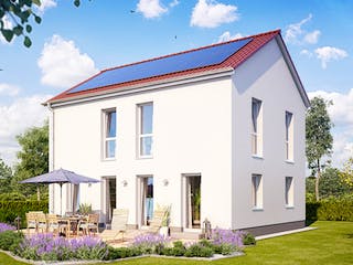 Massivhaus Calvus 41K von Heinz von Heiden Schlüsselfertig ab 328720€, Satteldach-Klassiker Außenansicht 1