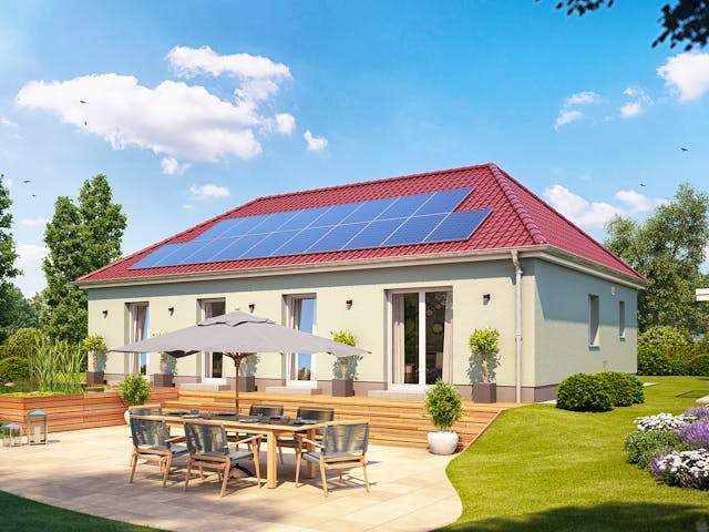 Massivhaus Cumulus 76K von Heinz von Heiden Zentrale Schlüsselfertig ab 303767€, Bungalow Außenansicht 1 Massivhaus Cumulus 76K von Heinz von Heiden Zentrale Schlüsselfertig ab 303767€, Bungalow Außenansicht 1