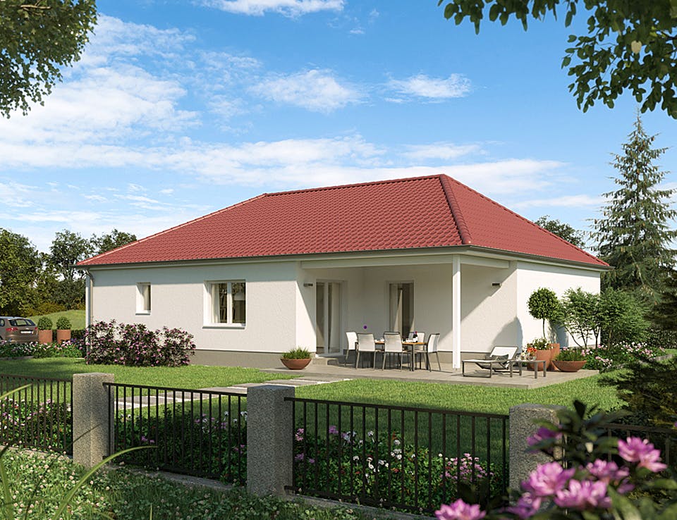 Massivhaus Der Unverbesserliche B960 von Heinz von Heiden Schlüsselfertig ab 215531€, Bungalow Außenansicht 1