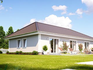 Massivhaus IDEAL 2760 von HVO Massivhaus Schlüsselfertig ab 286600€, Bungalow Außenansicht 1