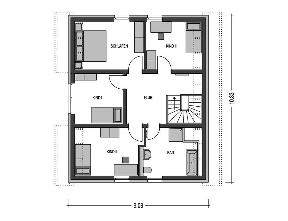 Satteldach-Klassiker VARIANT 2620 Von HVO Massivhaus Auf Massivhaus.de