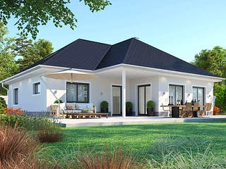 Massivhaus Illuminatio von AUREA Massivhaus, Bungalow Außenansicht 2