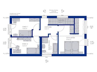 Fertighaus BALANCE 120 V2 von Bien-Zenker Schlüsselfertig ab 352673€, Satteldach-Klassiker Innenansicht 2
