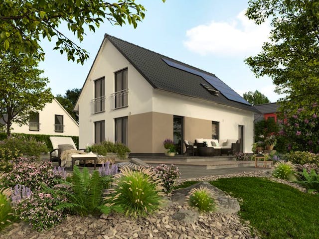 Massivhaus Bodensee 129 von Schmid-Haus Bausatzhaus ab 335000€,  Außenansicht 1