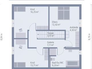 Fertighaus Design 10 K von OKAL Haus Schlüsselfertig ab 478900€, Innenansicht 3