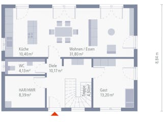 Fertighaus Design 12 von OKAL Haus Schlüsselfertig ab 400800€, Innenansicht 1