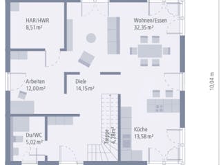 Fertighaus Design 17 von OKAL Haus Schlüsselfertig ab 433900€,  Innenansicht 1