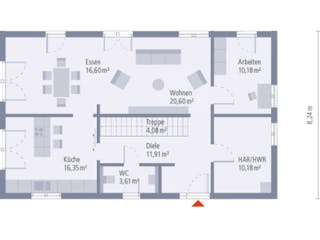 Fertighaus Design 7 von OKAL Haus Schlüsselfertig ab 453900€,  Innenansicht 1