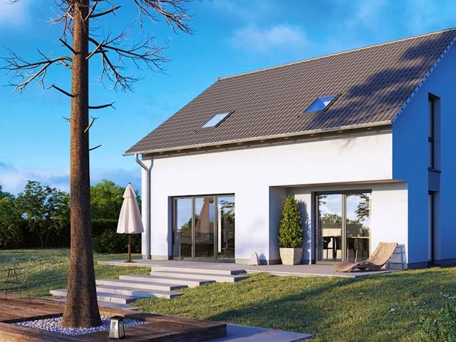 Massivhaus ESPRIT 137 von Siewert Hausbau,  Außenansicht 1