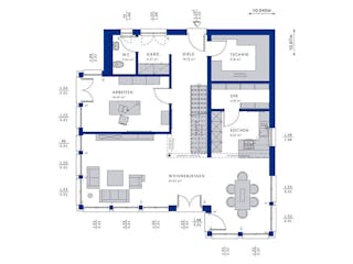 Fertighaus EVOLUTION 177 V4 von Bien-Zenker, Stadtvilla Innenansicht 4