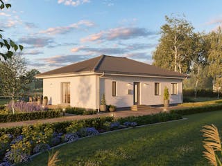 Fertighaus FamilyStyle 11.01 W von massa haus Ausbauhaus ab 138999€, Bungalow Innenansicht 1