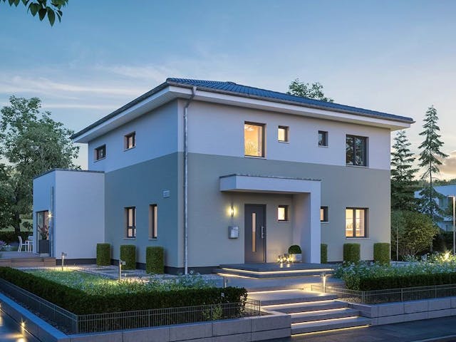 Fertighaus FamilyStyle 20.02 W von massa haus Ausbauhaus ab 198999€, Stadtvilla Außenansicht 1 Fertighaus FamilyStyle 20.02 W von massa haus Ausbauhaus ab 198999€, Stadtvilla Außenansicht 1