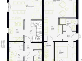 Fertighaus FamilyStyle 20.02 W von massa haus Ausbauhaus ab 198999€, Stadtvilla Innenansicht 4