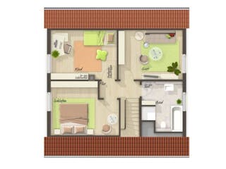 Massivhaus Flair 110 von Schmid-Haus Bausatzhaus ab 290130€,  Innenansicht 4