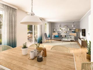 Massivhaus Flair 110 von Schmid-Haus Bausatzhaus ab 290130€,  Innenansicht 1