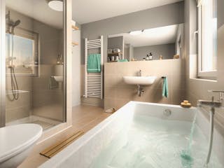 Massivhaus Flair 110 von Schmid-Haus Bausatzhaus ab 290130€,  Innenansicht 2