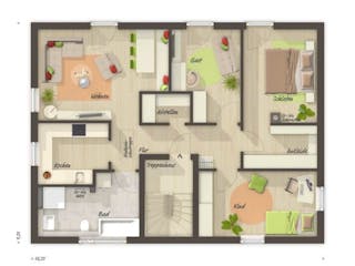 Massivhaus Flair 180 Duo von Schmid-Haus Bausatzhaus ab 418200€,  Innenansicht 4