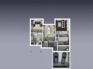 Massivhaus Hausidee "Bungalow 20" von BickelBau Massivhäuser, Bungalow Innenansicht 3