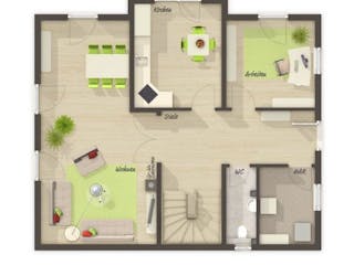 Massivhaus Lichthaus 152 von Schmid-Haus Bausatzhaus ab 370770€,  Innenansicht 1