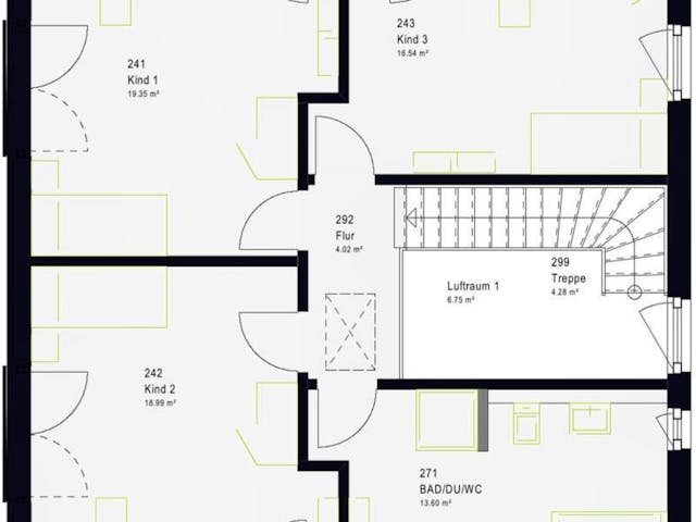 Fertighaus LifeStyle 14.01 W von massa haus Ausbauhaus ab 176999€, Stadtvilla Innenansicht 6