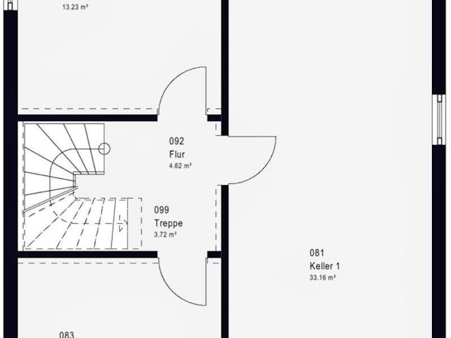 Fertighaus LifeStyle 20.04 P von massa haus Ausbauhaus ab 189999€, Pultdachhaus Innenansicht 4