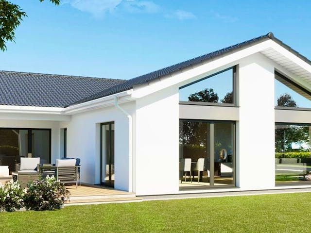 Fertighaus Perfect 132 von Danwood Schlüsselfertig ab 287700€, Bungalow Außenansicht 1