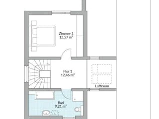 Fertighaus Perfect 135.1 von Danwood Schlüsselfertig ab 306900€, Pultdachhaus Innenansicht 6