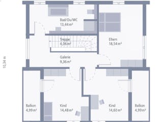 Fertighaus Pult 17 von OKAL Haus Schlüsselfertig ab 490500€,  Innenansicht 10