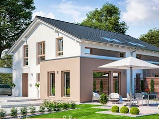 Fertighaus SOLUTION 242 V5 von Living Fertighaus Schlüsselfertig ab 563421€, Außenansicht 1