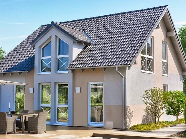 Fertighaus SOLUTION Marburg von Living Fertighaus,  Außenansicht 1