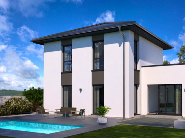 Fertighaus Staffel 9 von OKAL Haus Schlüsselfertig ab 468900€, Außenansicht 1 Fertighaus Staffel 9 von OKAL Haus Schlüsselfertig ab 468900€, Außenansicht 1