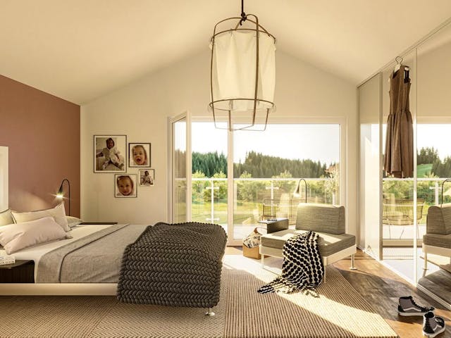 Fertighaus SUNSHINE 107 V2 von Living Fertighaus Schlüsselfertig ab 294817€, Satteldach-Klassiker Innenansicht 3