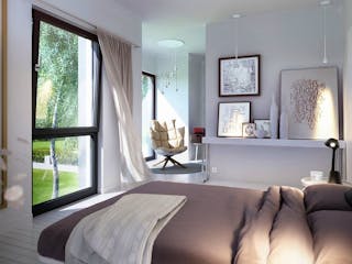 Fertighaus SUNSHINE 113 V4 von Living Fertighaus Schlüsselfertig ab 296744€, Satteldach-Klassiker Innenansicht 4