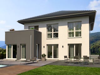 Fertighaus ZweiRaum 2 von OKAL Haus Schlüsselfertig ab 517900€, Stadtvilla Außenansicht 1