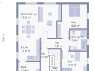 Fertighaus ZweiRaum 2 von OKAL Haus Schlüsselfertig ab 517900€, Stadtvilla Innenansicht 2
