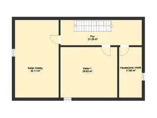 Massivhaus Bauhaus 115 von invivo haus Schlüsselfertig ab 538468€, Cubushaus Grundriss 3