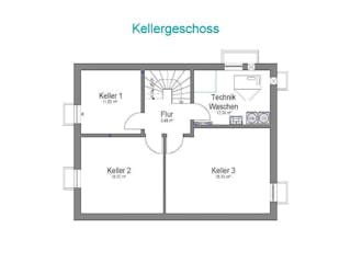 Massivhaus EFH Klassik 93 von invivo haus Schlüsselfertig ab 426955€, Satteldach-Klassiker Grundriss 3
