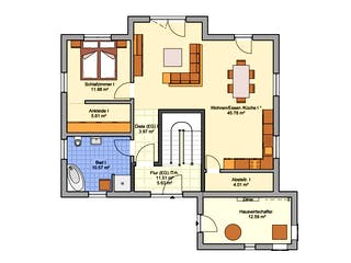 Fertighaus Junto 209 von Fingerhut Haus Schlüsselfertig ab 635142€, Cubushaus Grundriss 1