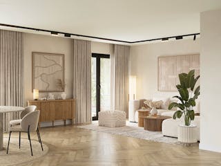 Fertighaus Mehrfamilienhaus More 3.1 von KAMPA - Mehrfamilienhäuser Schlüsselfertig ab 1325212€, Innenansicht 1