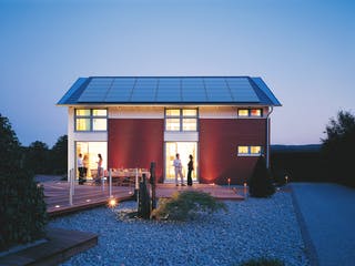 Fertighaus LANOS 1.1670 von KAMPA Schlüsselfertig ab 563034€, Satteldach-Klassiker Außenansicht 1