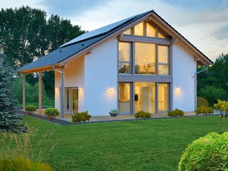 Fertighaus MAGOS 2.1570 von KAMPA Schlüsselfertig ab 666831€, Satteldach-Klassiker Außenansicht 1