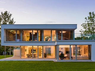 Fertighaus KUBOS 1.2200 von KAMPA Schlüsselfertig ab 1178176€, Cubushaus Außenansicht 1