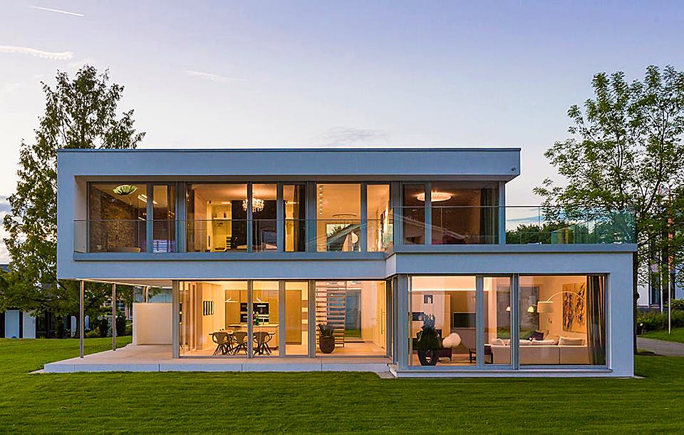 Fertighaus KUBOS 1.2200 von KAMPA Schlüsselfertig ab 1178176€, Cubushaus Außenansicht 1