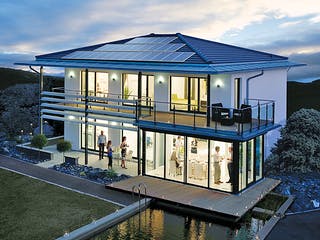 Fertighaus SETROS 2.1940 von KAMPA Schlüsselfertig ab 846031€, Stadtvilla Außenansicht 1