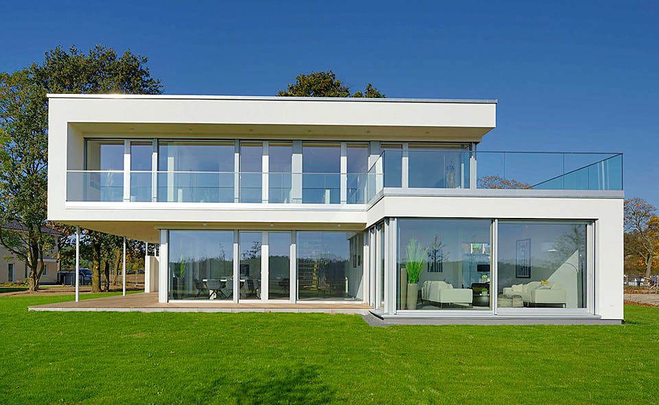 Fertighaus KUBOS 1.2520 von KAMPA Schlüsselfertig ab 1288039€, Cubushaus Außenansicht 1